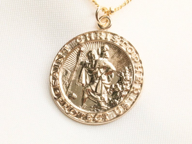 14k Gold Filled Saint Christopher Necklace – Danica Rose Jewelry