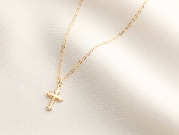 Dainty Small Coptic Cross Necklace