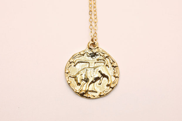 TAURUS COIN NECKLACE - Danica Rose Jewelry