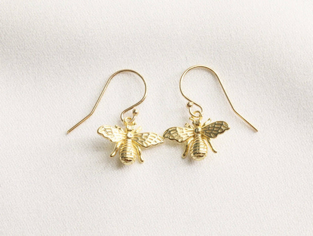 Dainty Bee Earrings