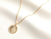 Virgin Mary Gold Necklace
