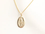 Virgin Mary Oval Necklace