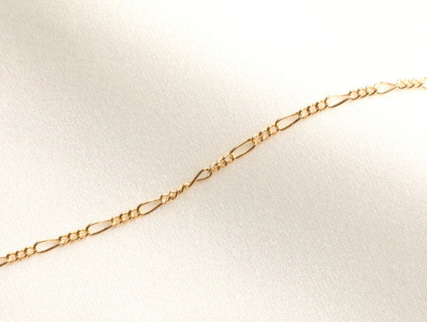 Gold Filled Baroque Figaro Necklace